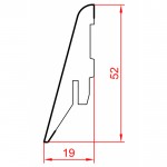 МДФ плинтус СП 1255